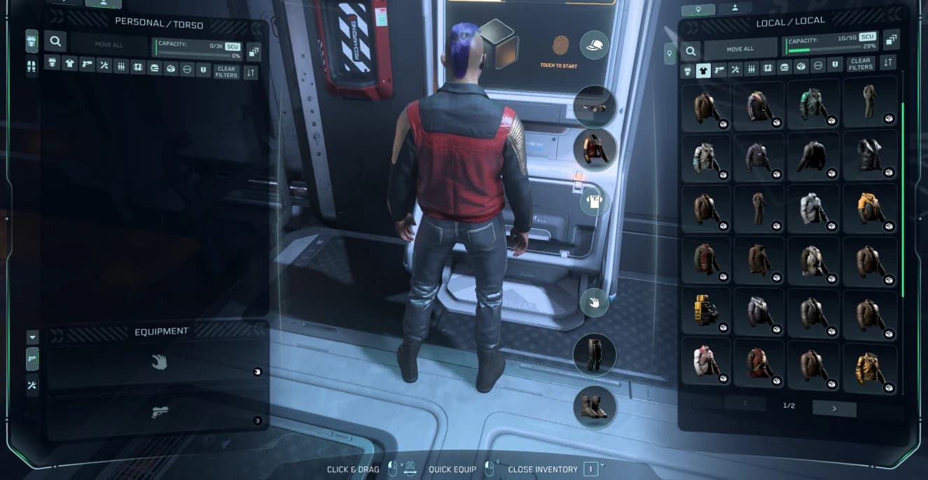 CIG Storage Access terminal example